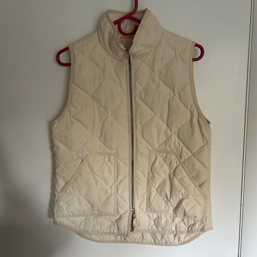 J Crew Small quilted down vest.